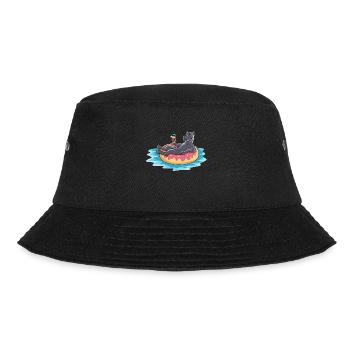 Cane Corso Donut Strand Urlaub Sommer Reisen - Bucket Hat - Schwarz - Vorne - Lela (165cm)