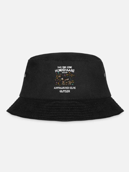 Australischer Kelpie Glitzer Hunde Halter Geschenk - Bucket Hat - Schwarz