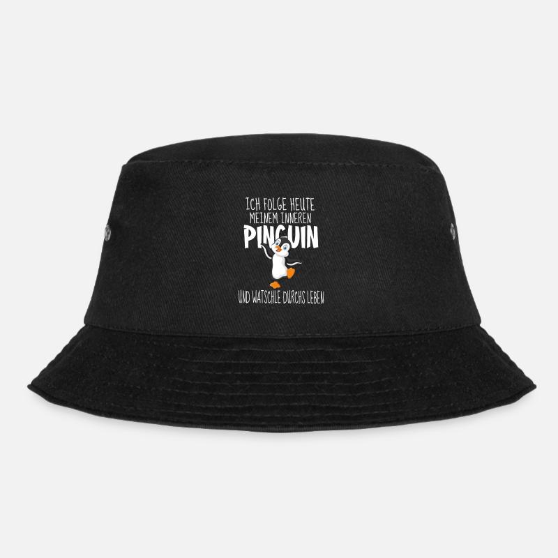 Inneren Pinguin - Bucket Hat - Schwarz