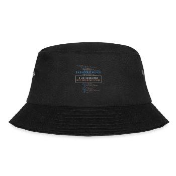 Funny developer saying no math ace - Bucket Hat - black - Front - Lela (165cm)