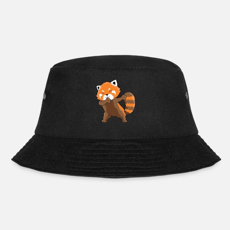 Dabbing Red Panda - Bucket Hat - black