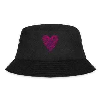 Schmetterling Schmetterlinge Butterfly Kinder - Bucket Hat - Schwarz - Vorne - Lela (165cm)