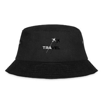 Airplane T-shirt, Shirt Gift Flying - Bucket Hat - black - Front - Lela (165cm)