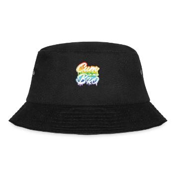 Gay "Cum in Me Bro" - Bucket Hat - Schwarz - Vorne - Lela (165cm)