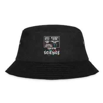 Stand Up for Science Lustige verschwörungstheorie - Bucket Hat - Schwarz - Vorne - Lela (165cm)