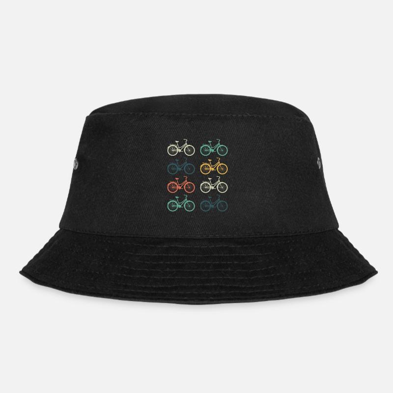 Retro bicycles - Bucket Hat - black