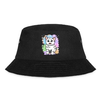 Fantasy kitten cats dream world fantasy nature - Bucket Hat - black - Front - Lela (165cm)