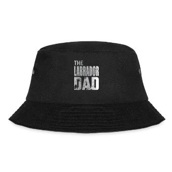 Labrador Dad Walking Golden Retriever Geschenk - Bucket Hat - Schwarz - Vorne - Lela (165cm)