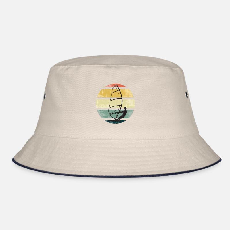 Windsurfen Retro Design Bucket Hat