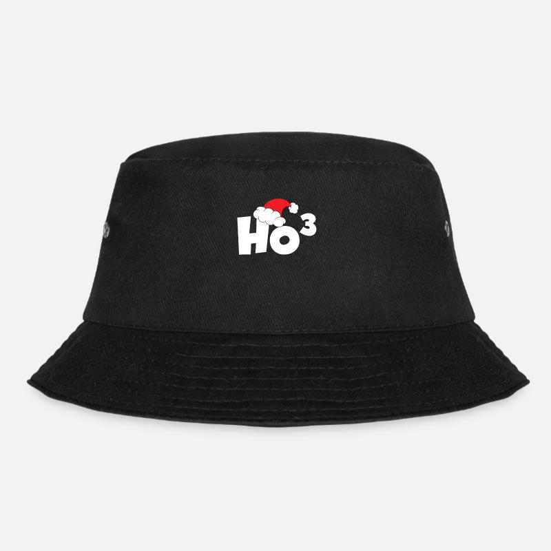 Funny Ho Cubed Christmas Math - Bucket Hat - black