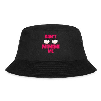 Lustige Sprüche mimimi - Bucket Hat - Schwarz - Vorne - Lela (165cm)