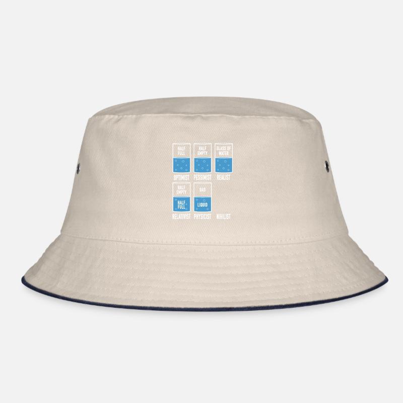 Physics Glässer Optimist Pessimist Realist Nihilist Bucket Hat