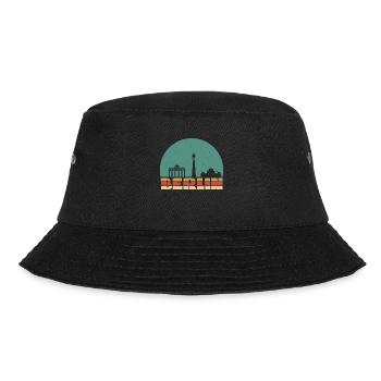 Skyline Berlin Vintage - Bucket Hat - Schwarz - Vorne - Lela (165cm)