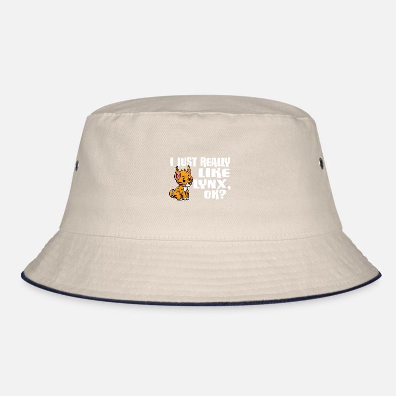 Cute I Just Really Like Lynx Ok Gift Idea Bucket Hat