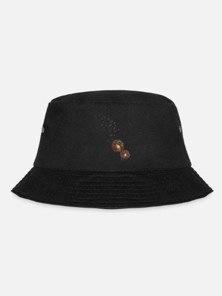 Dandelion, dandelion, of grass - Bucket Hat - black