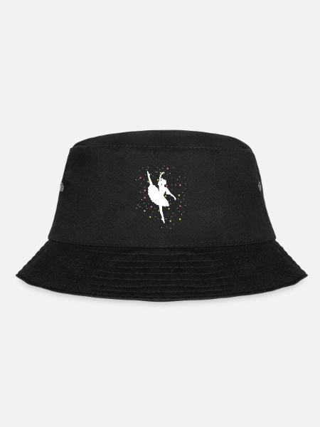 Ballerina Ballett Geschenk mit Sternen - Bucket Hat - Schwarz