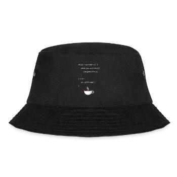 Programming Coffee Softwareingenieur Developer - Bucket Hat - Schwarz - Vorne - Lela (165cm)