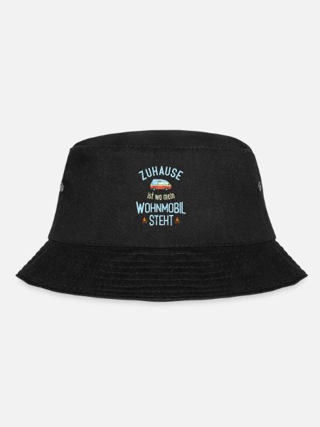 Wohnwagen/Wohnmobil Zuhause Ist Wo Mein Wohnmobil - Bucket Hat - Schwarz