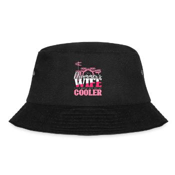 Drummers Wife - Drummer Gift - Bucket Hat - black - Front - Lela (165cm)