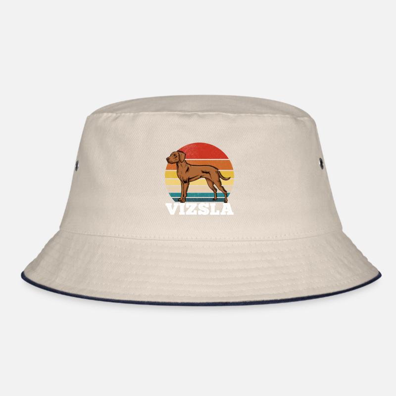Vizsla Retro Bucket Hat