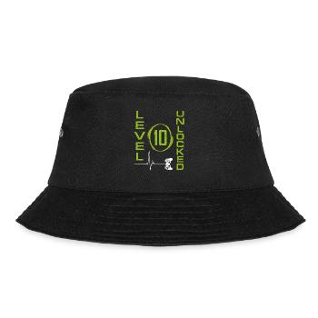 10 Years Old Gamer Boy Level 10 Unlocked 10th Birt - Bucket Hat - black - Front - Lela (165cm)