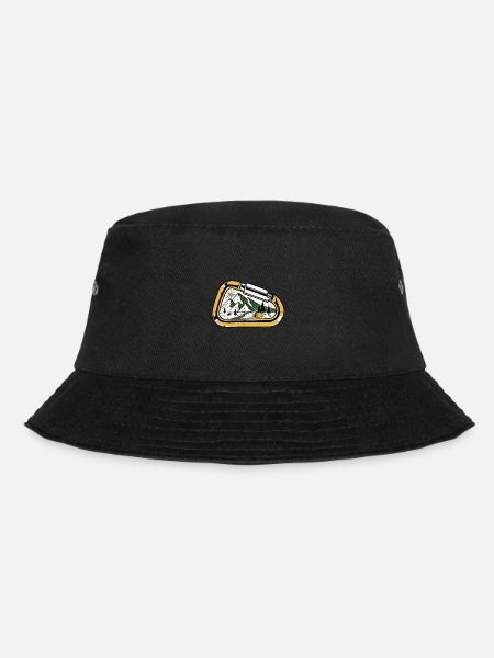 Karabiner-Camping - Bucket Hat - Schwarz