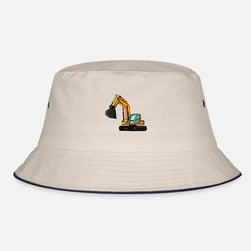 Excavator gift idea child excavator driver construction site Bucket Hat