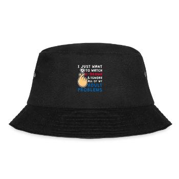 I just want to watch K-Drama, KDrama - Bucket Hat - black - Front - Lela (165cm)