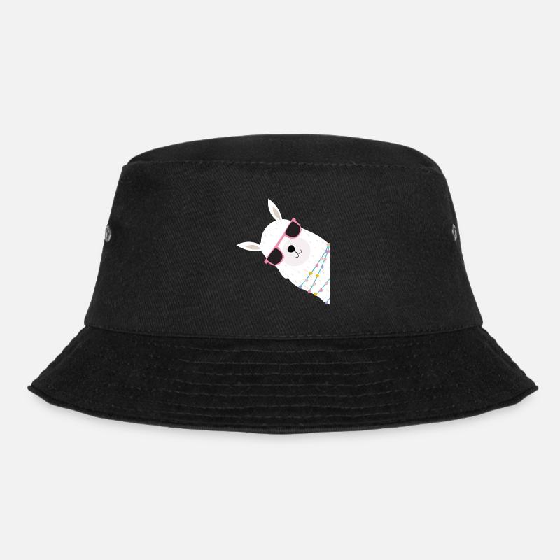 Christmas Alpaca - Bucket Hat - Schwarz