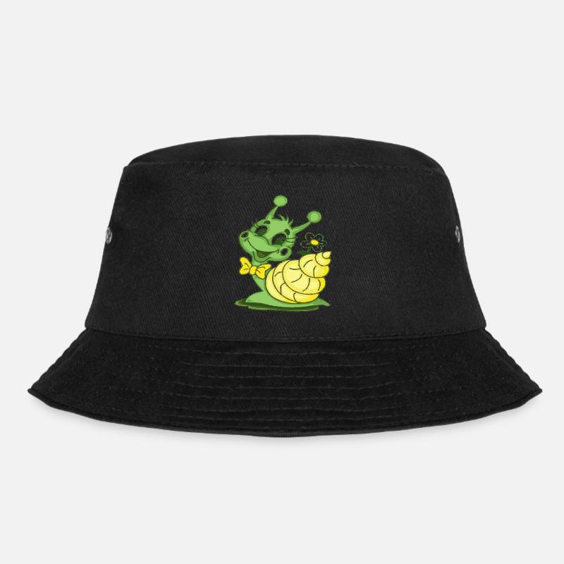 schnecke - Bucket Hat - Schwarz