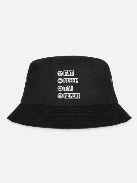 Télévision Television Eat Sleep Repeat Cadeau - Bob - noir