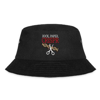 Rock Paper Crispr DNA Biologie Studie des Lebens Spaß Gi - Bucket Hat - Schwarz - Vorne - Lela (165cm)