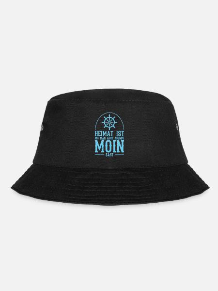 Moin Küste Heimat Strand - Bucket Hat - Schwarz