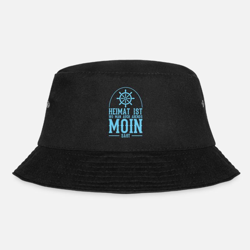 Moin Küste Heimat Strand - Bucket Hat - Schwarz