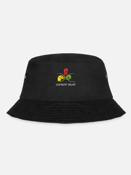 Elektrizität erklärt Physik Lehrer Elektriker Fun - Bucket Hat - Schwarz