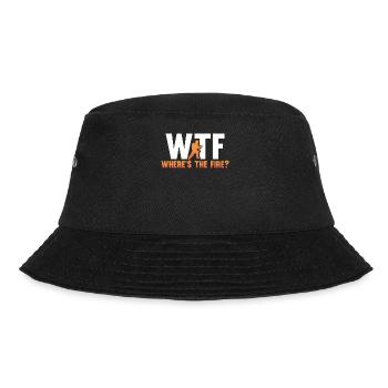 WTF Where's the fire - Bucket Hat - black - Front - Lela (165cm)