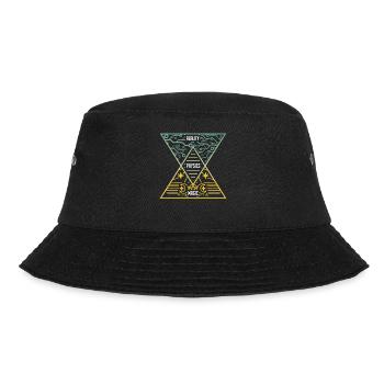 Physik , Magie und Realität, Physiker Geschenk - Bucket Hat - Schwarz - Vorne - Lela (165cm)