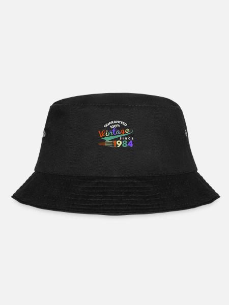 Birthday T Shirt - Vintage Since 1984 - Bucket Hat - Schwarz