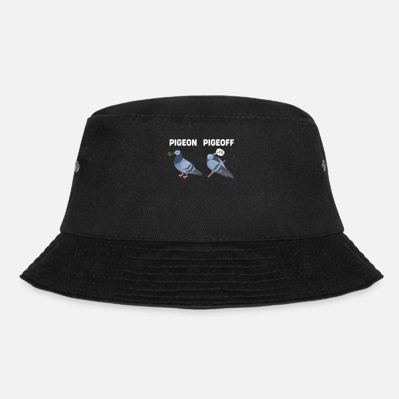 Lustige Tiere Pigeon Taube - Bucket Hat - Schwarz