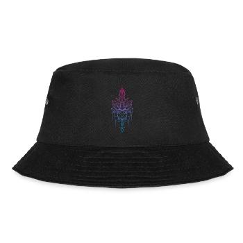 Lotus flower meditation relax yoga - Bucket Hat - black - Front - Lela (165cm)