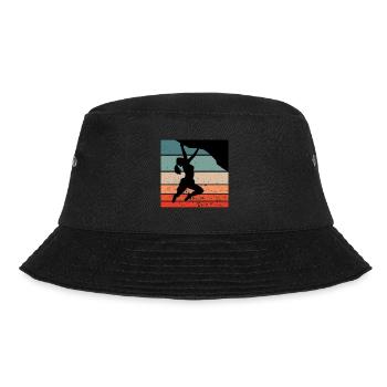 Climbing mountain mountains hiking climbing wall - Bucket Hat - black - Front - Lela (165cm)