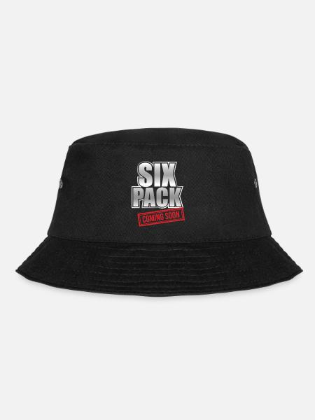 Six Pack Coming Soon - Fitness Sport Workout Gym - Bucket Hat - Schwarz