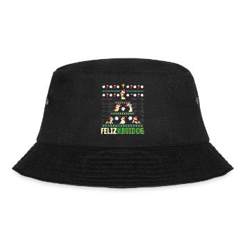 Beagles Feliz Navidog Merry Chritsmas - Bucket Hat - black - Front - Lela (165cm)