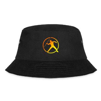 speerwurf disziplin speerwerfer leichtathletik - Bucket Hat - Schwarz - Vorne - Lela (165cm)