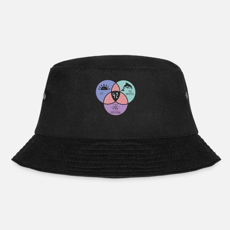 Life Universe Everything 42 Lebensinhalt - Bucket Hat - Schwarz
