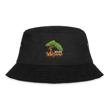 Lustig Bonsai Flüsterer Japan Baum Spruch Geschenk - Bucket Hat - Schwarz - Vorne - Lela (165cm)