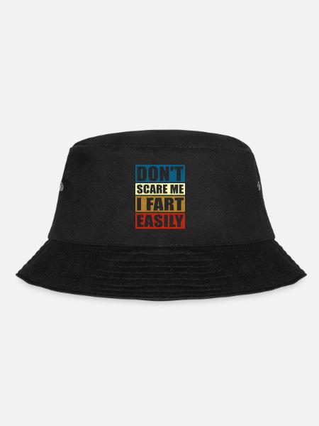 Fart humor | Pups Fart Farting Gift Men - Bucket Hat - black