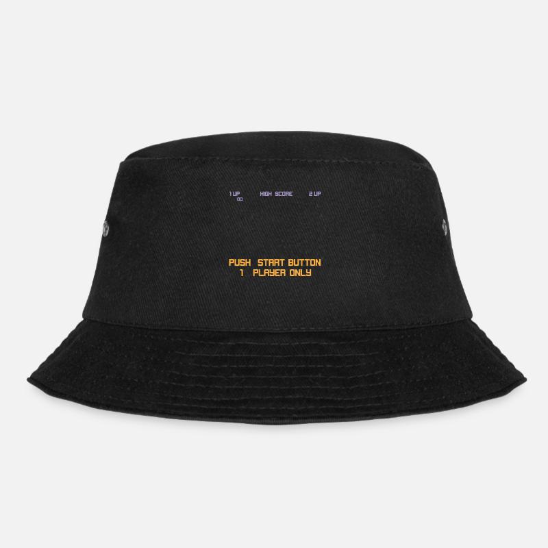 retro arcade game - Bucket Hat - black