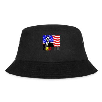 Barrack Obama Black Lives Angelegenheit American Flag Fun - Bucket Hat - Schwarz - Vorne - Lela (165cm)