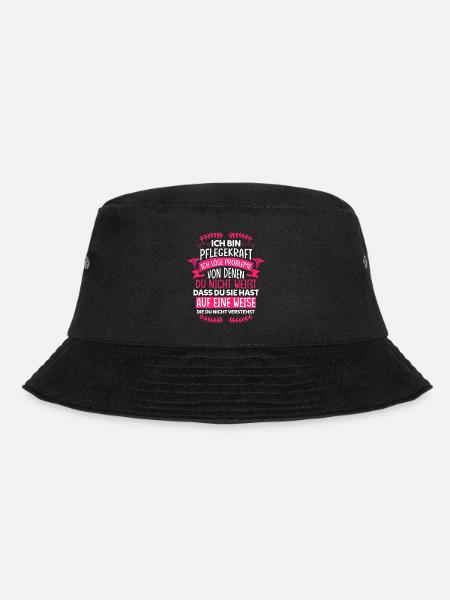 Pflegekraft Altenpfleger Altenpflegerin Geschenk - Bucket Hat - Schwarz